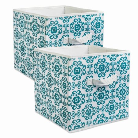CONVENIENCE CONCEPTS Storage Cube, Polyester, Teal HI2567498
